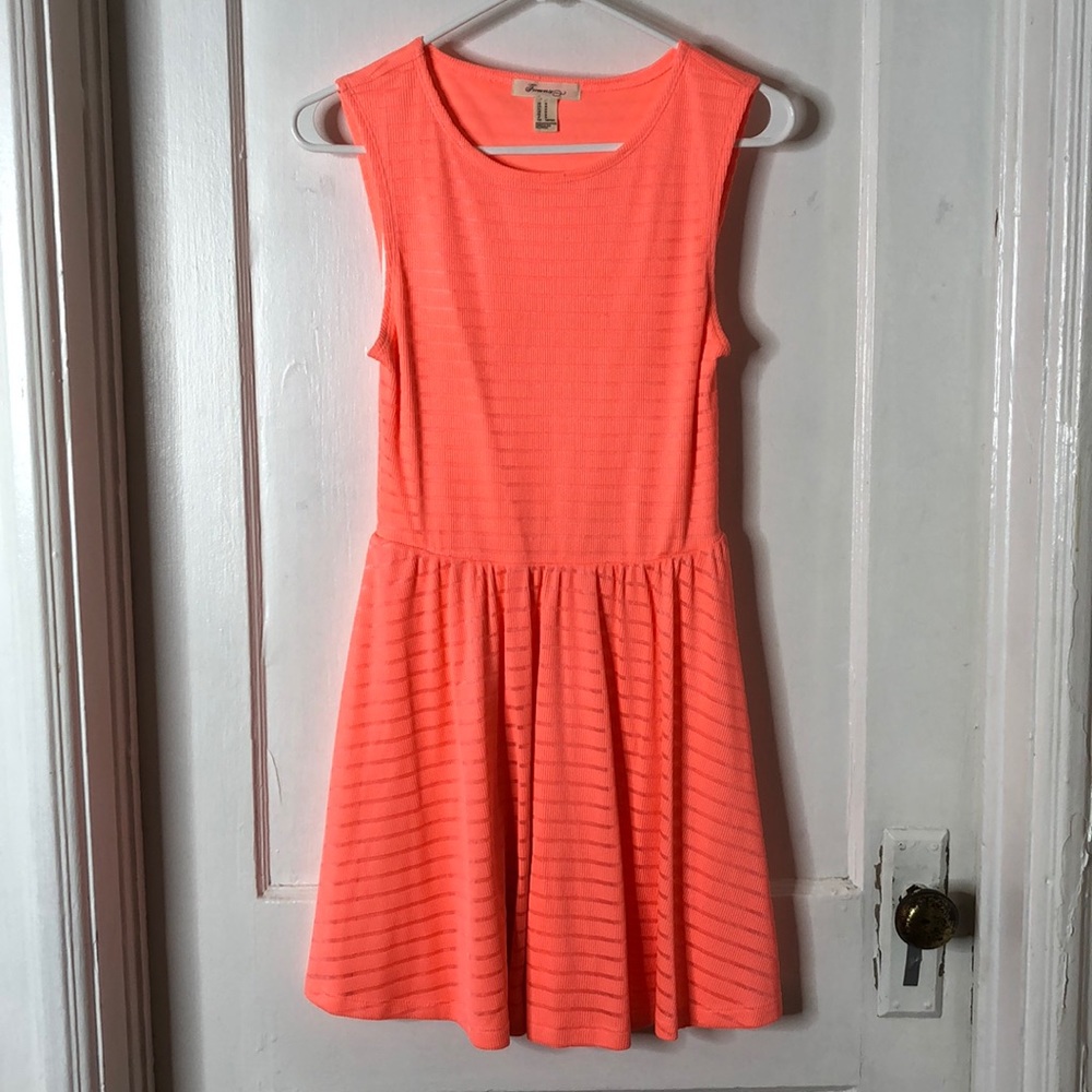 Coral summer dress